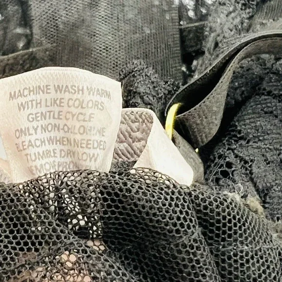 Victoria's Secret Sexy Ruffled Lace Lingerie Dress Mesh - Picture 10 of 11